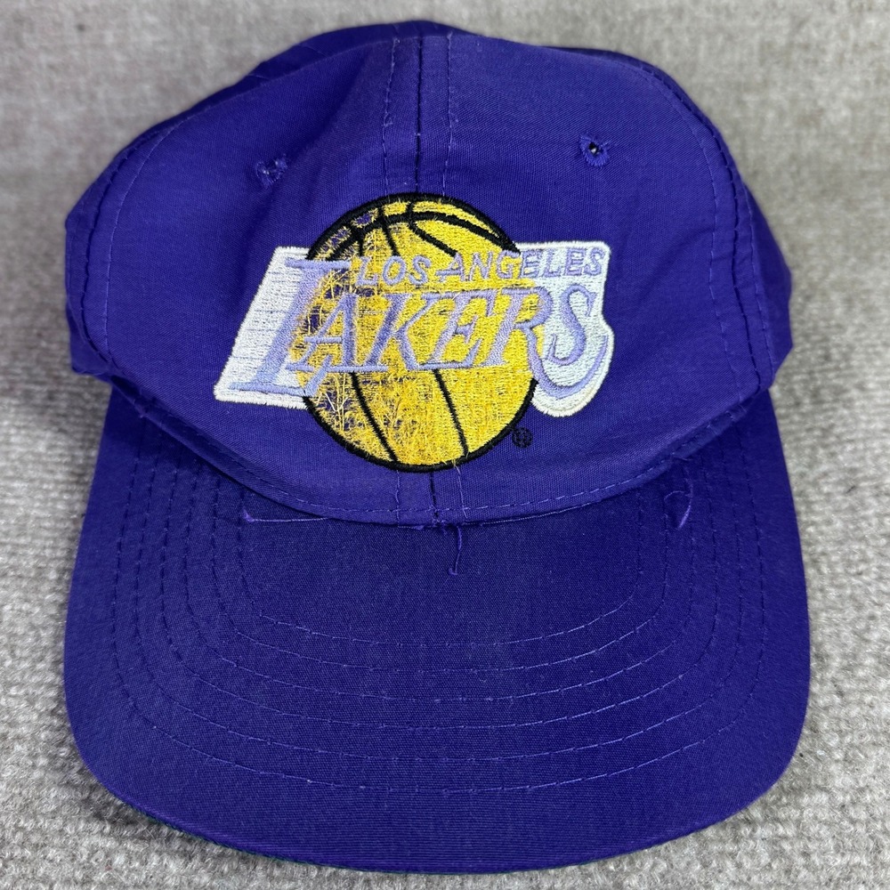 Los Angeles Lakers Snapback NBA Hat Mens OSFA Purple NBA Vintage Basketball